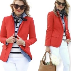 J. Crew Red Tailored Blazer